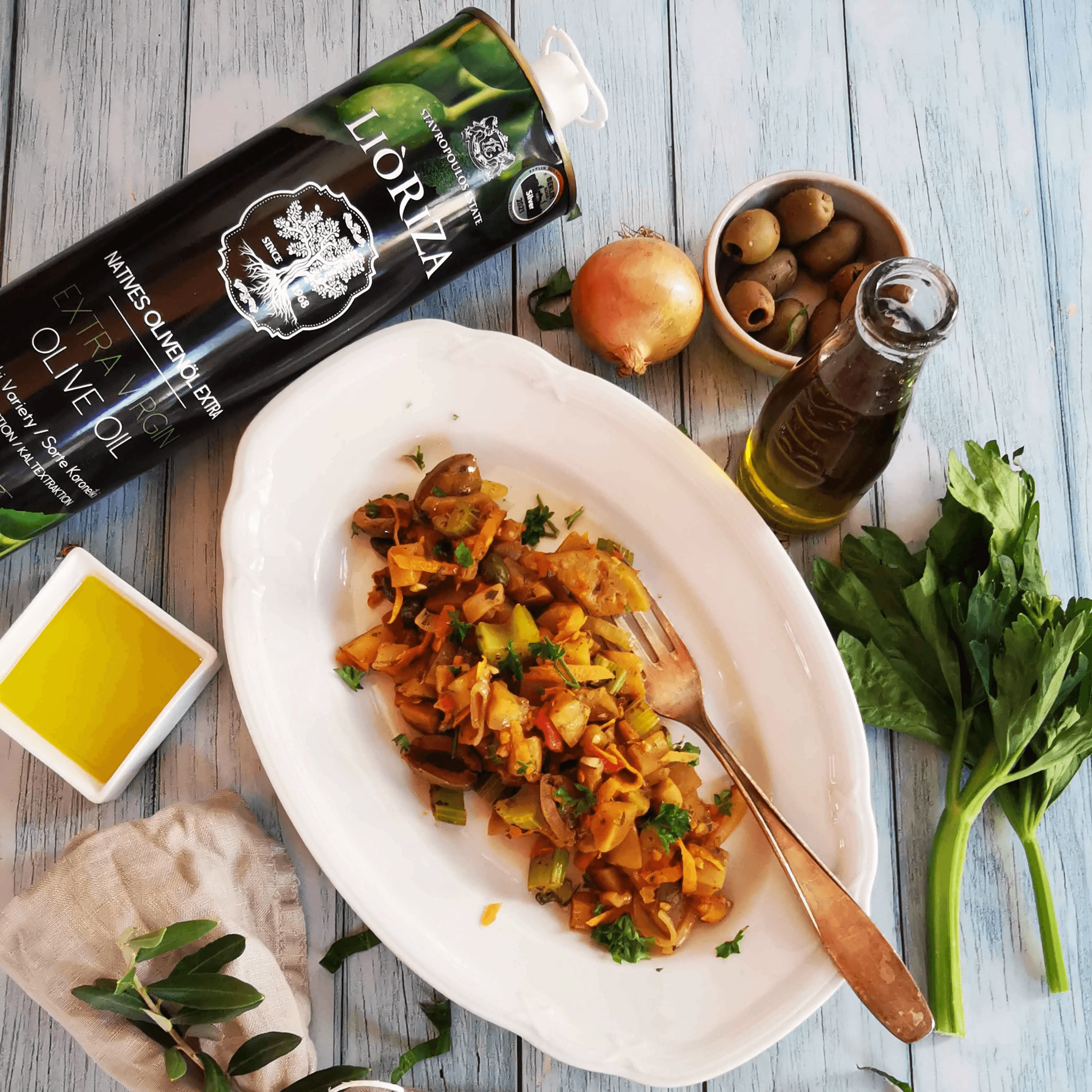 Olive oil showcase
